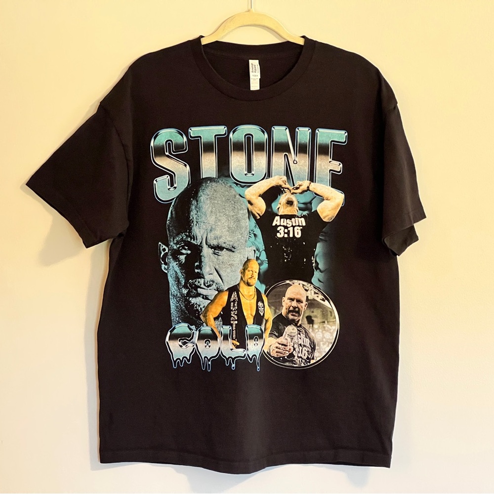 Stone Cold Steve Austin Collage T-Shirt